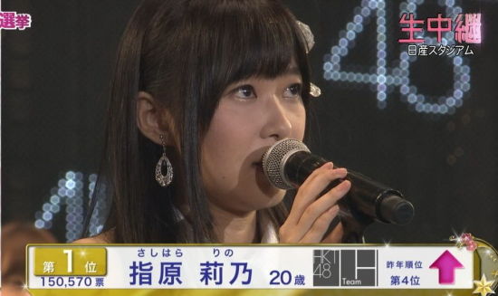  指原莉乃 获AKB48第一 高桥南承诺下跪_音乐频