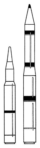 外媒推测东风-41导弹外型,左侧为东风-5,中间为东风-31,右侧为东风-41