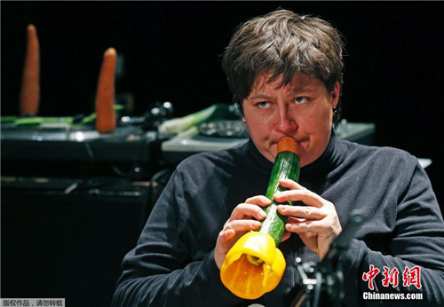 蔬菜不只是食物 还可变身成演奏会乐器