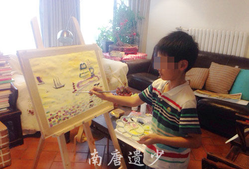 央视女主播张泉灵7岁儿子近照曝光(图)