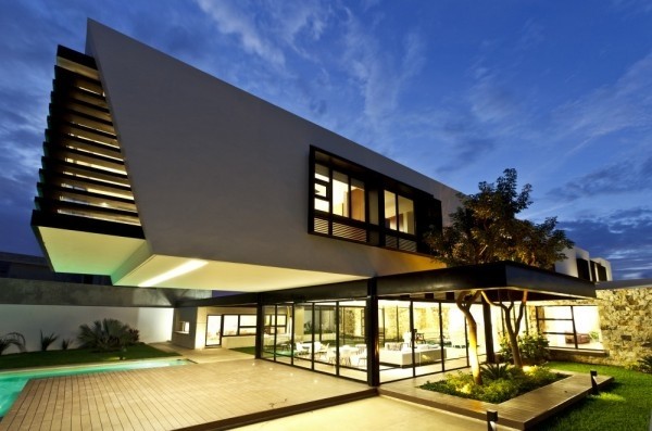 l型创意家居布局 墨西哥现代别墅设计