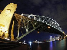 澳大利亚悉尼大桥熄灯前