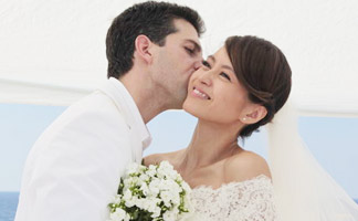 [高清]梁咏琪西班牙完婚 现场甜蜜亲吻 