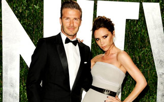 [高清]众星出席奥斯卡派对 小贝夫妇盛装亮相