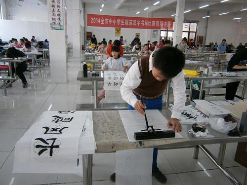 中小学生规范汉字书写比赛成功举办