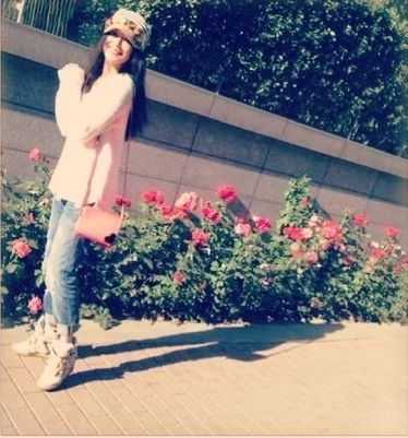 舒淇晒街头自拍照(图)