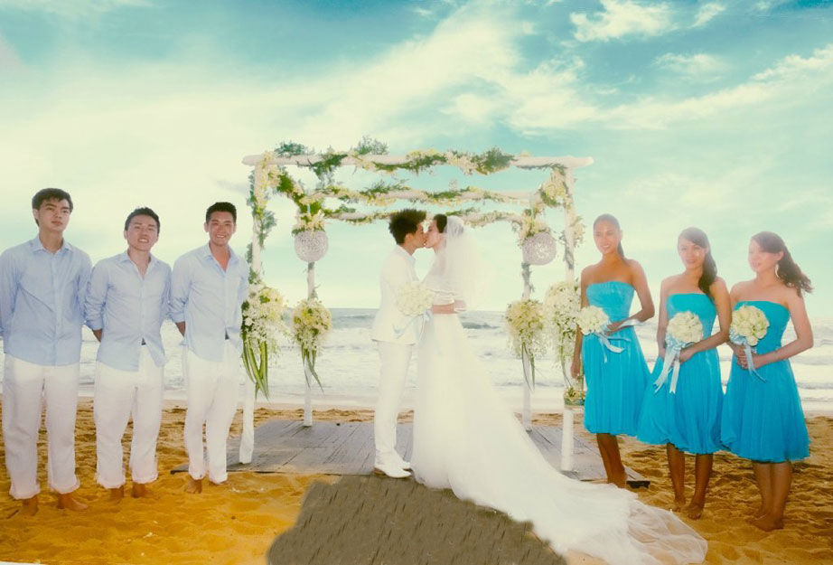 2013年7月30日，男星林志颖与陈若仪在泰国举行豪华婚礼。林志颖在自己的微博上晒出一组婚礼现场照片，场面感人。