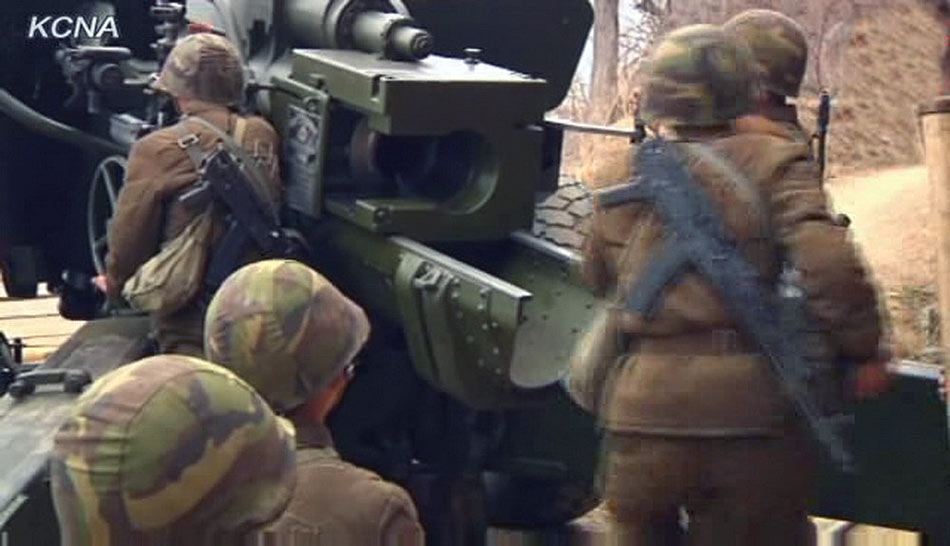 朝鲜公开人民军备战情况 发誓把首尔变成一片火海