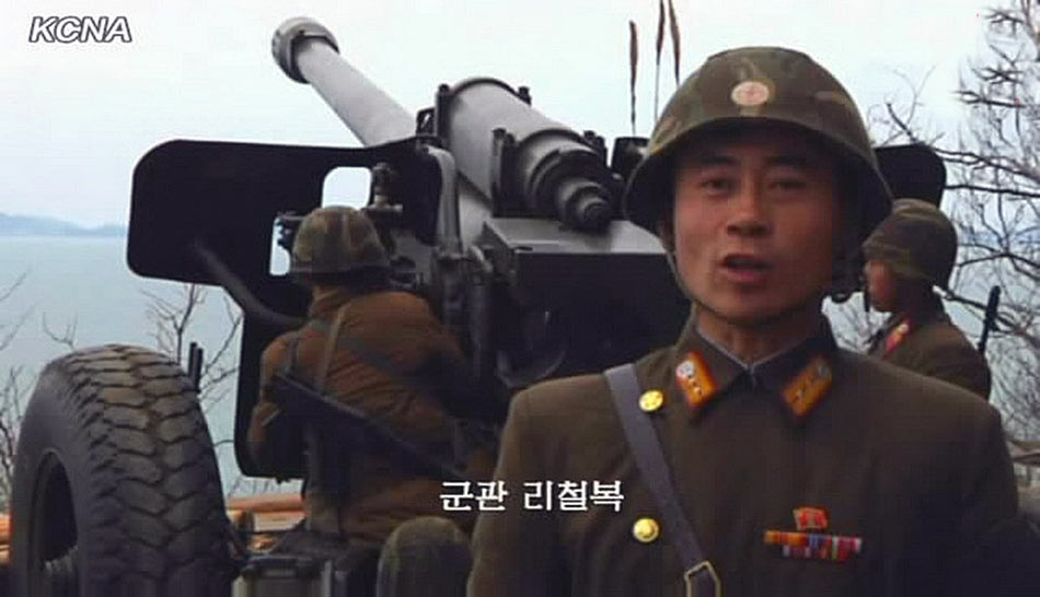朝鲜公开人民军备战情况 发誓把首尔变成一片火海