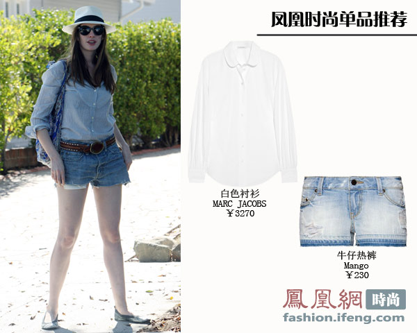巧<em>搭衬衫短裤</em>显腿长 穿好基本款才是王道【图