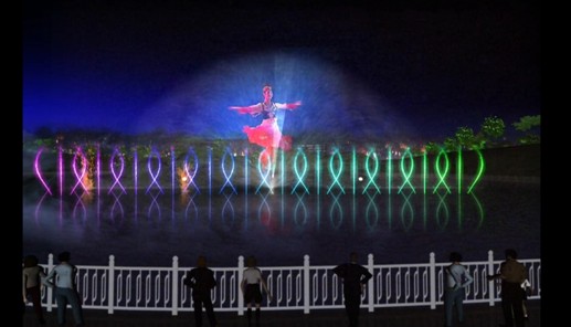 水幕电影 首降乌鲁木齐