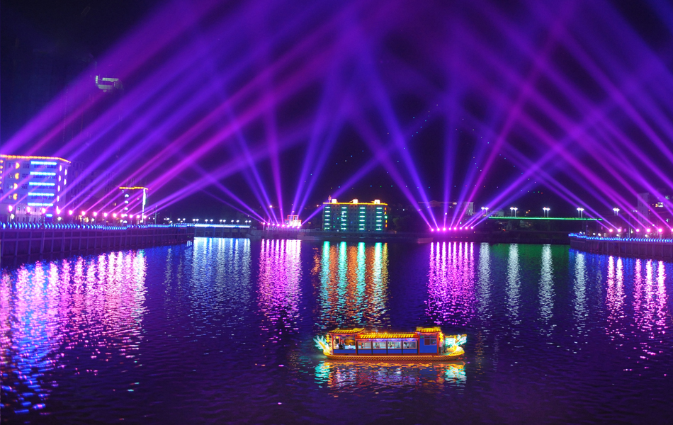 凤县夜景+光怪陆离的县城美景