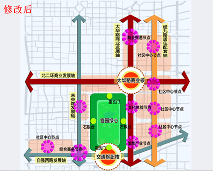 大明宫区域规划调整 经九路规划为居住配套轴