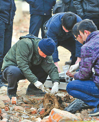 警方现场调查。（资料图）