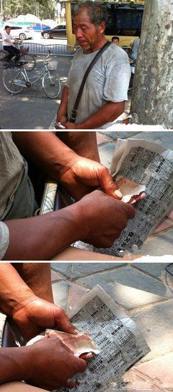 网传郑州城管献爱心买瓜给假钱瓜农哭泣(图)