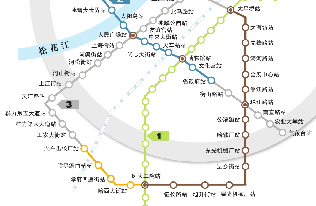 哈尔滨地铁建设3线并进本月起陆续复工