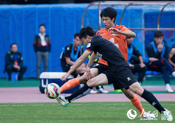 江西联盛主场四连败 中甲足球联赛积分垫底(图