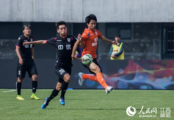 江西联盛主场四连败 中甲足球联赛积分垫底(图