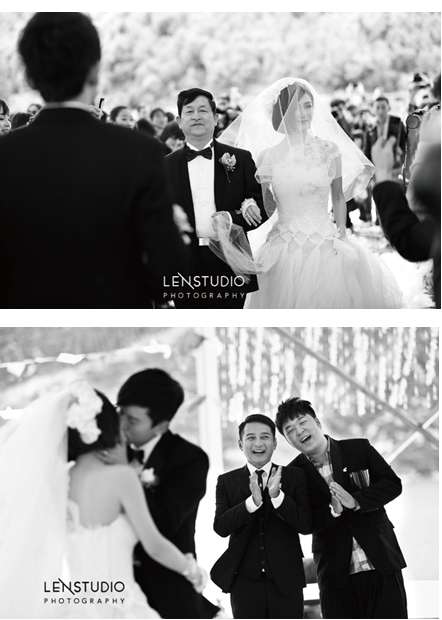 谢娜张杰婚礼现场拥吻照曝光--Lens婚礼影像动