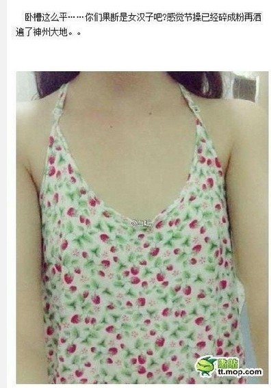 网络<em>平胸女</em>大赛走红:女孩胸部被当成鼠标垫(