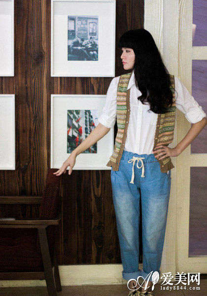 时尚<em>马甲搭配</em>休闲长袖衫 打造潮流<em>复古</em>风_时尚