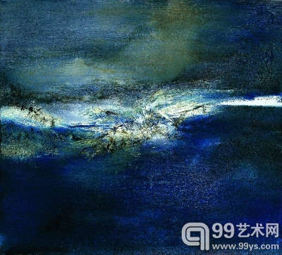 赵无极 27.8.84 布面油画 香港罗芙奥2012年春拍拍品