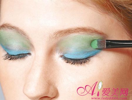 绿色 眼影/眼影画法化妆师眼影颜色搭配