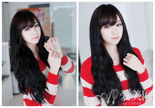 变身海报美人 韩式<em>玉米烫</em>卷发<em>发型</em>_时尚频道_