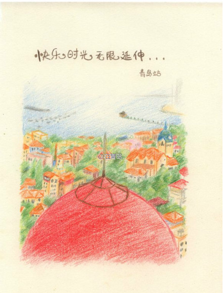 佛山女孩手绘254幅青岛美景 网友直呼青岛美