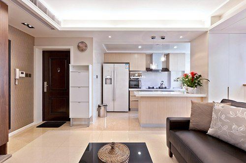 小户型开放式厨房客厅图片大全_小户型开放式