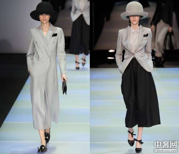 <em>Emporio Armani</em> 2014秋冬俏皮<em>女装</em> 优雅的假小
