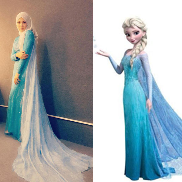 茜拉cos冰雪皇后:想唱《let it go》(图)