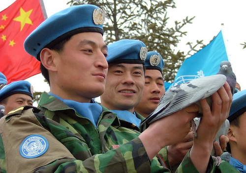 日媒:中国维和部队影响世界 超级大国名正言顺