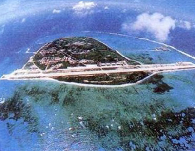 菲律宾媒体航拍照片：中国赤瓜礁扩建迅速