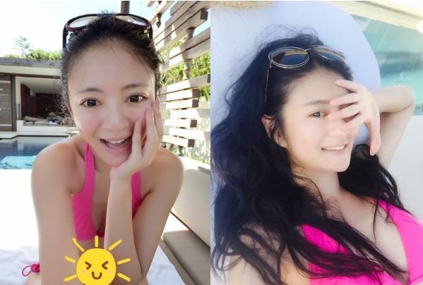 安以轩晒性感度假照穿比基尼素颜出镜(图)|安以轩|度假_凤凰娱乐