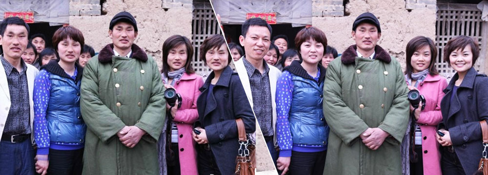 “大衣哥”朱之文晒PS版全家福 长相全一样