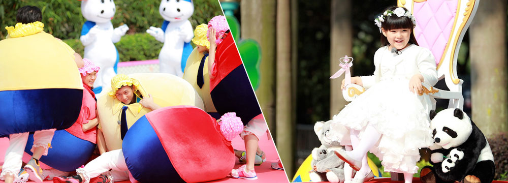 《跑男》六一特辑回到童年 王诗龄扮公主“胖子”军团大战  