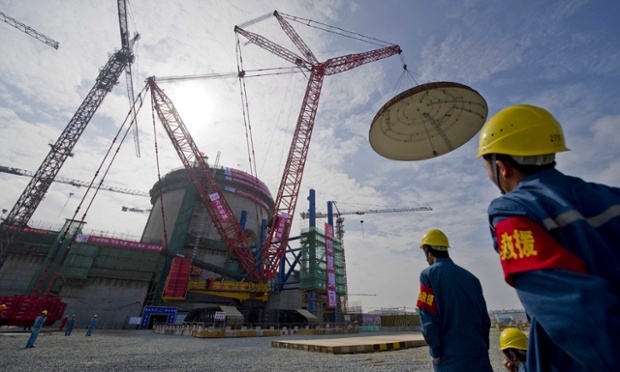 正在建设中的海南昌江核电站,目前还有三个省在上马核电站项目.