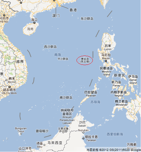 谷歌地图移除黄岩岛中文标注 改注民主礁
