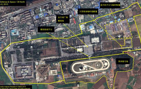 美国卫星图显示朝鲜筹备最大规模阅兵