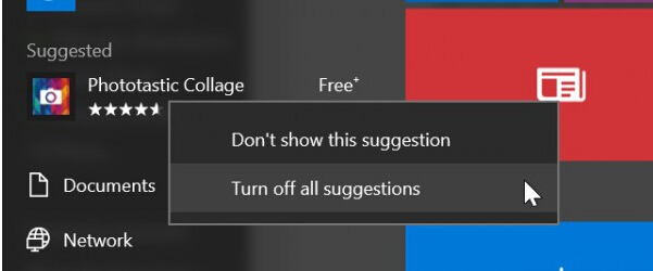 微软在Win10开始菜单中测试“应用推荐”功能