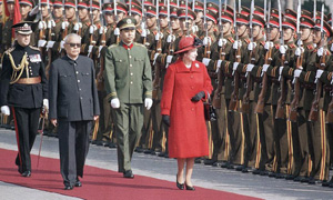英国女王见过哪些中国领导人