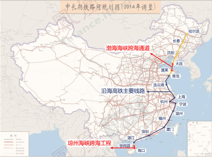先看看中国铁路布局.