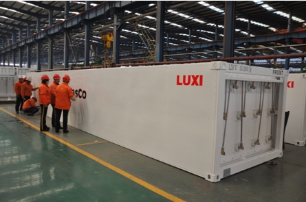 鲁西新能源装备集团出口集装箱产品顺利发货|