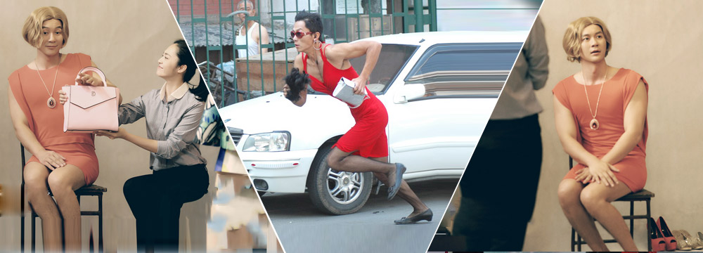 大黑牛李晨扮女装分外妖娆：短裙裹身 “事业线”抢镜

