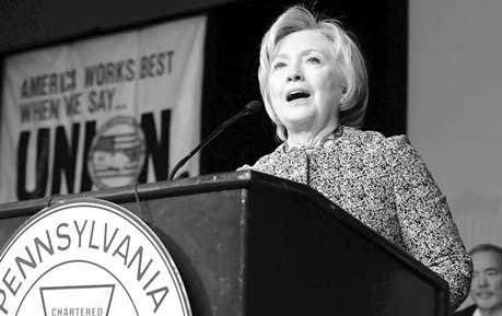 希拉里再发强硬演讲 扬言要让中国“守规矩”