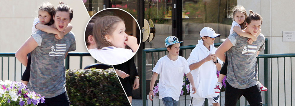 小七换“座驾”了！布鲁克林子承父业背妹妹 
