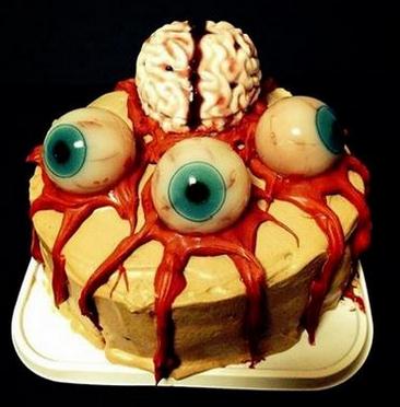 日本蛋糕店推出恐怖蛋糕 用眼珠当装饰(图)