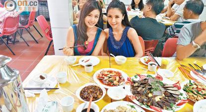 港姐韩国拍外景 大赞美食：吃到不想走(图)