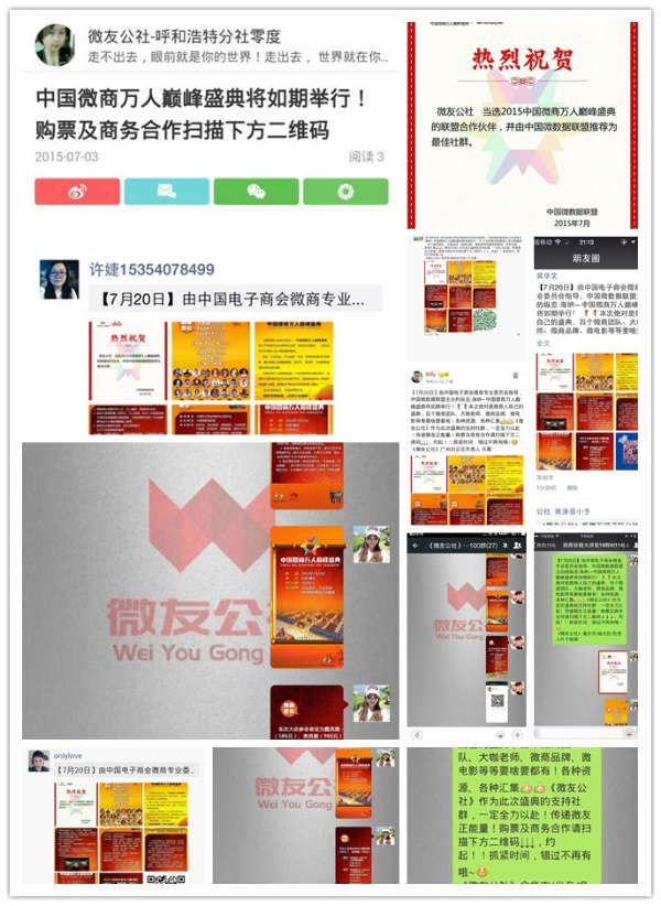 中国微商万人巅峰盛典:微友公社全力支持